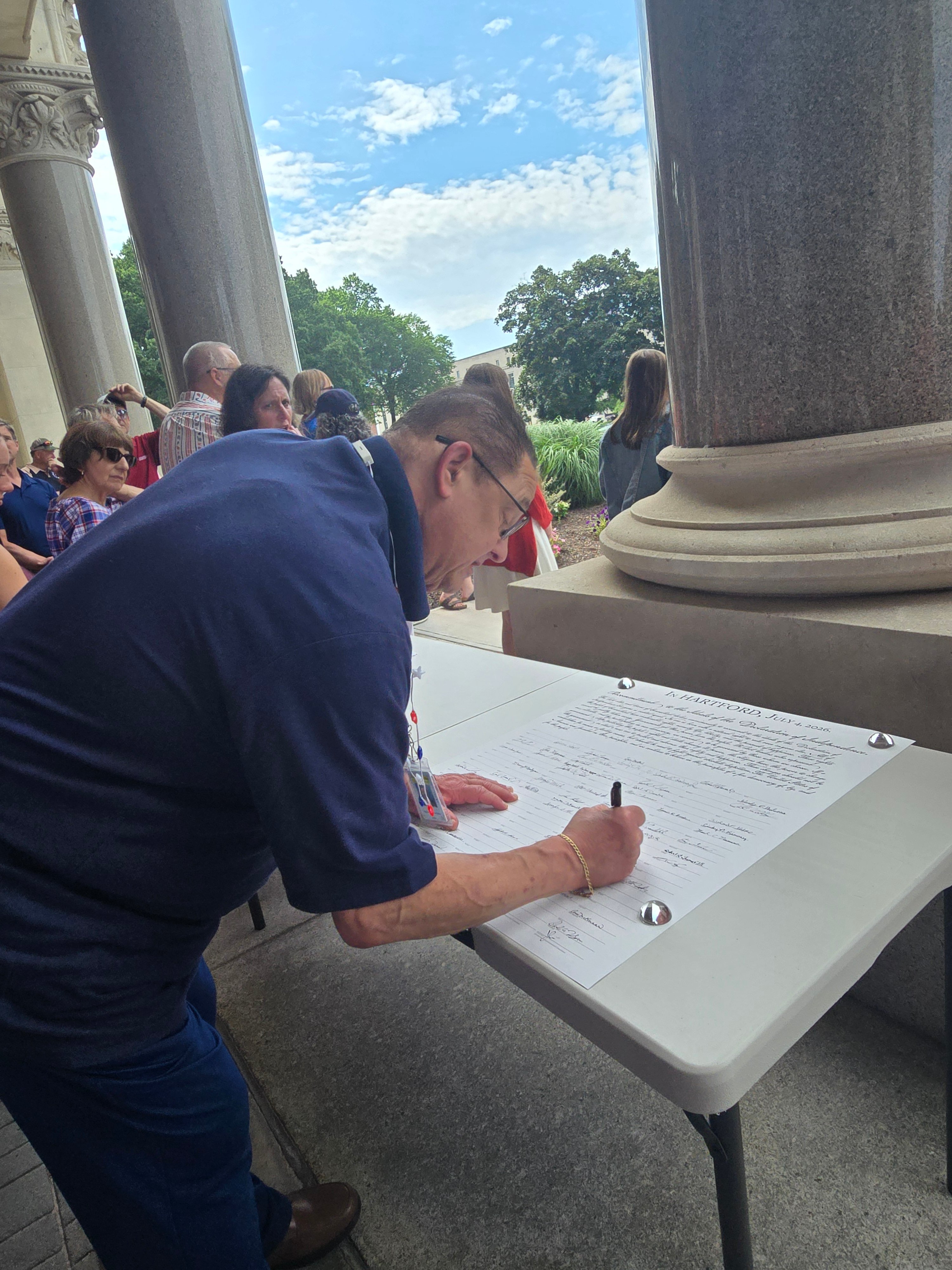 Bolinsky Proud to Represent Newtown at State Capitol America 250 Recommitment Ceremony