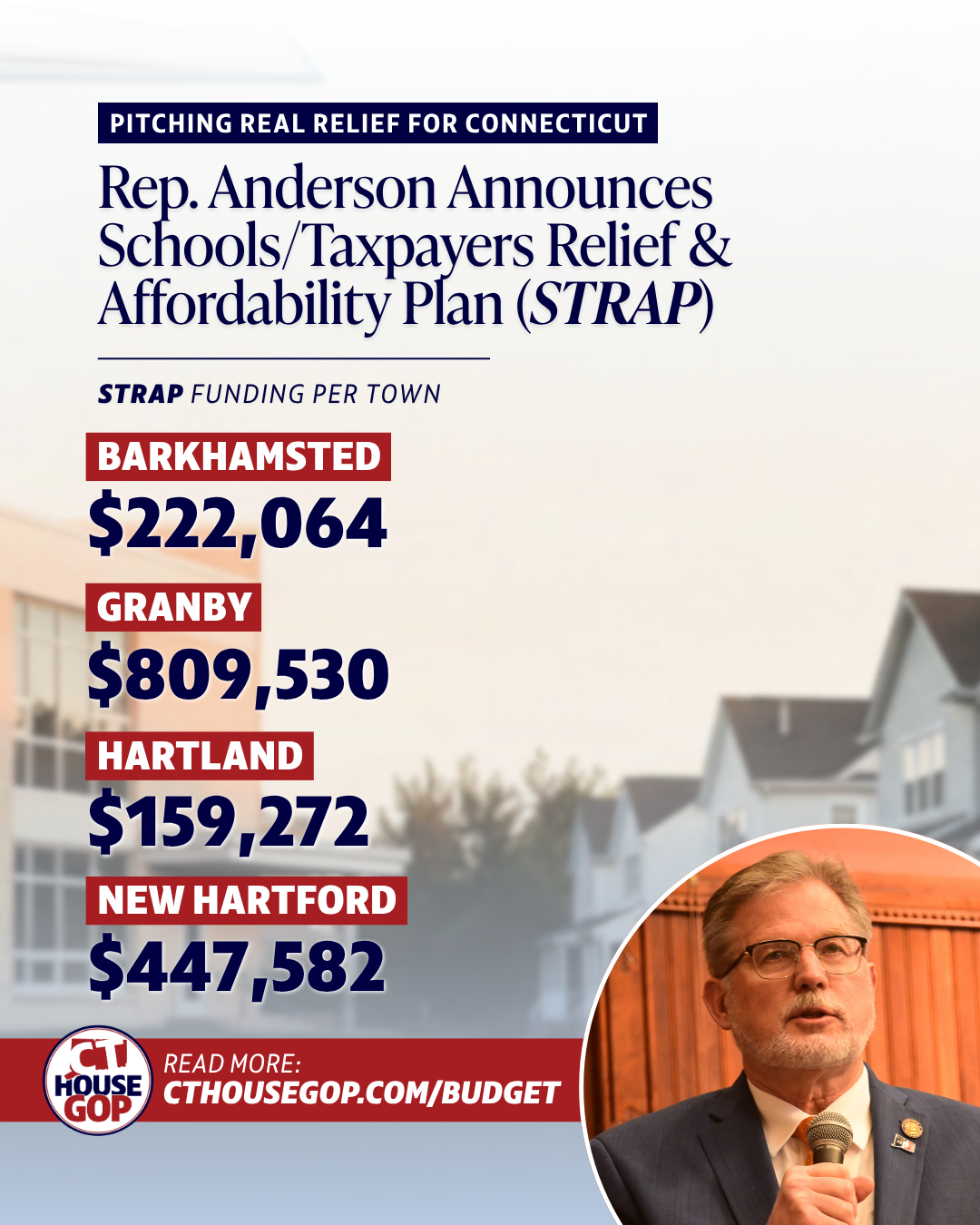 Anderson Announces School/Taxpayers Relief & Affordability Plan (STRAP)