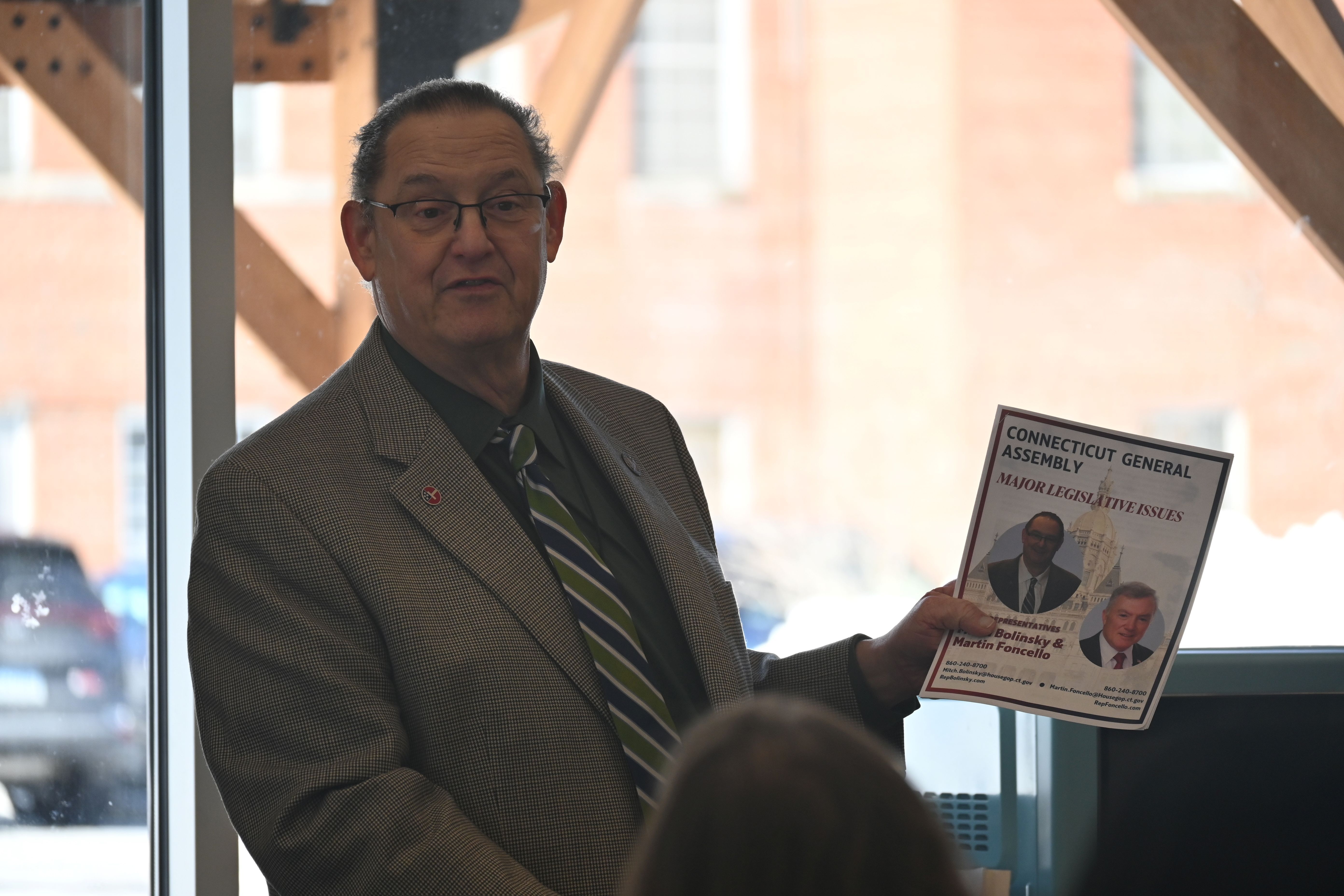 Bolinsky, Foncello Talk Budget, Seniors, and Local Priorities at Newtown Lunch & Learn