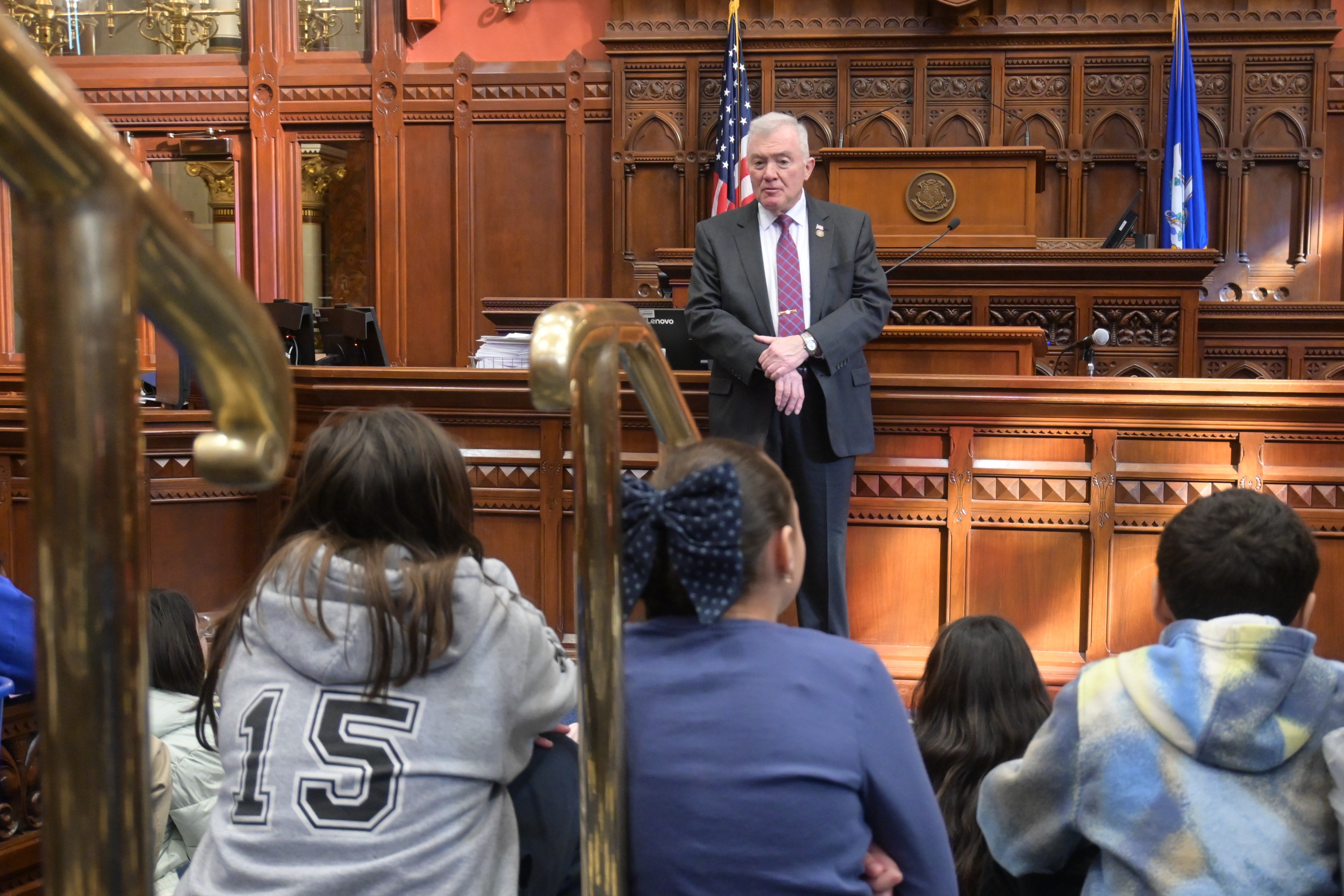 Rep. Foncello Meets with Brookfield Students at Capitol