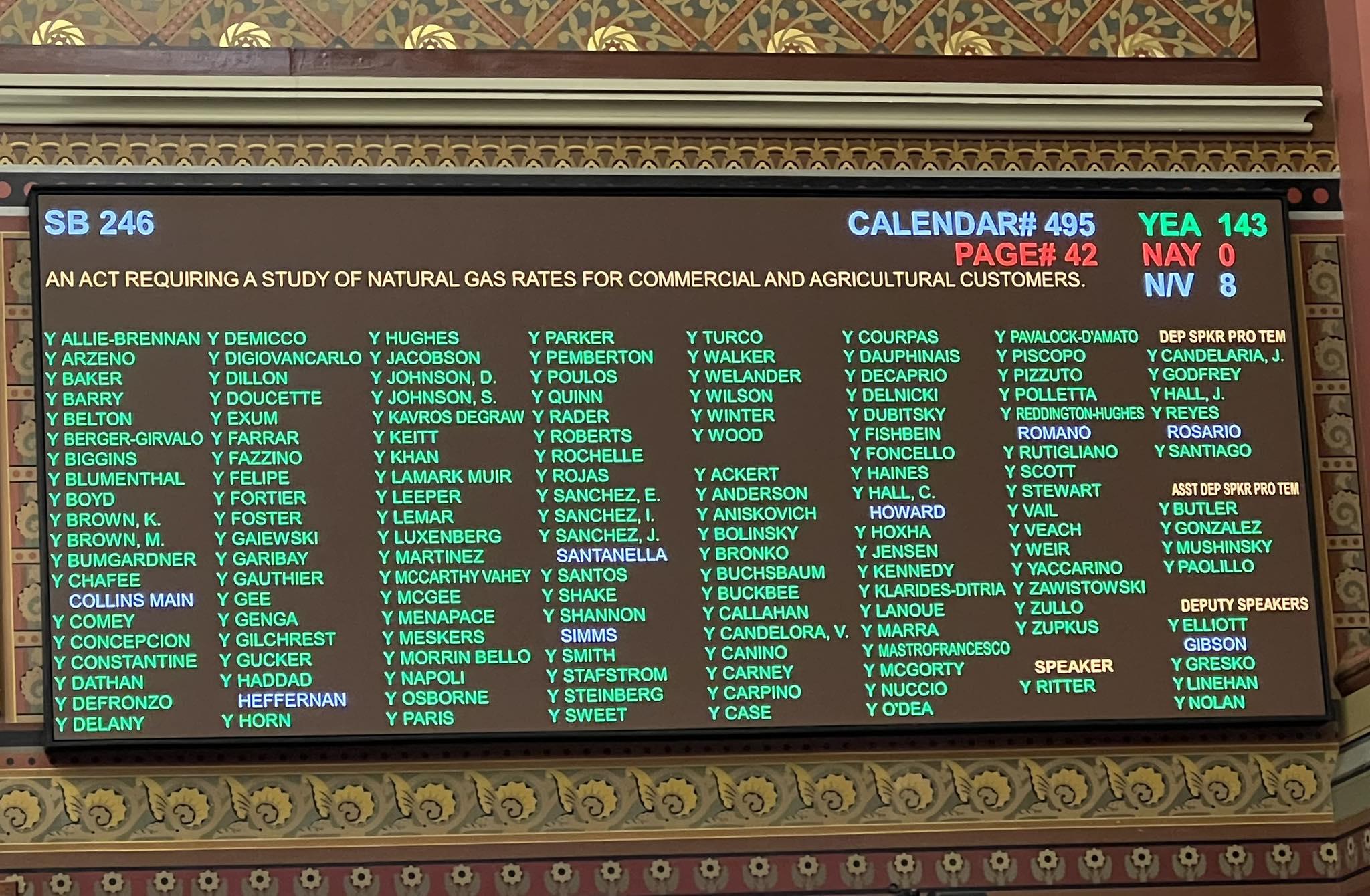 Rep. Lanoue Applauds Passage of Bill to Study Natural Gas Demand Charges for Farmers and Agricultural Operators