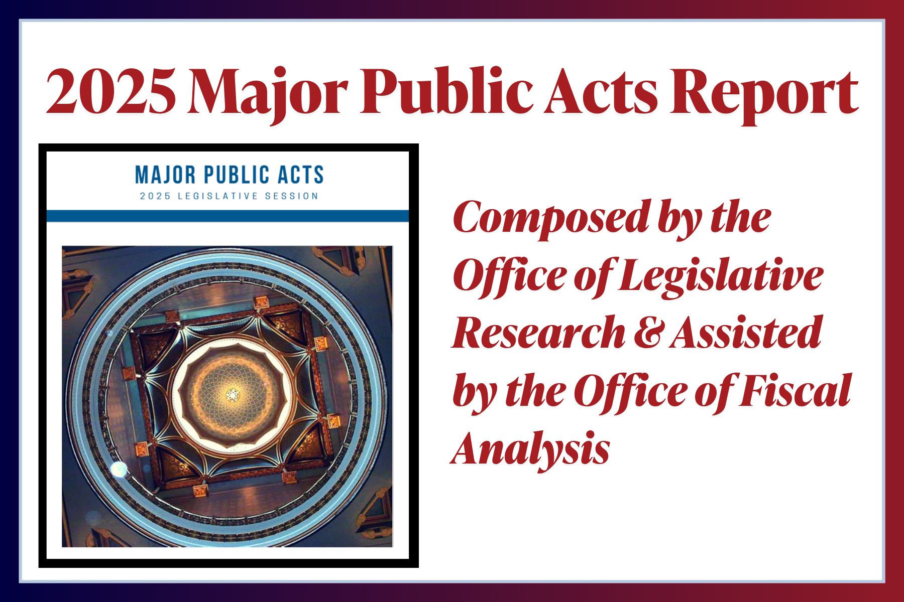 2025 Major Acts Report Released