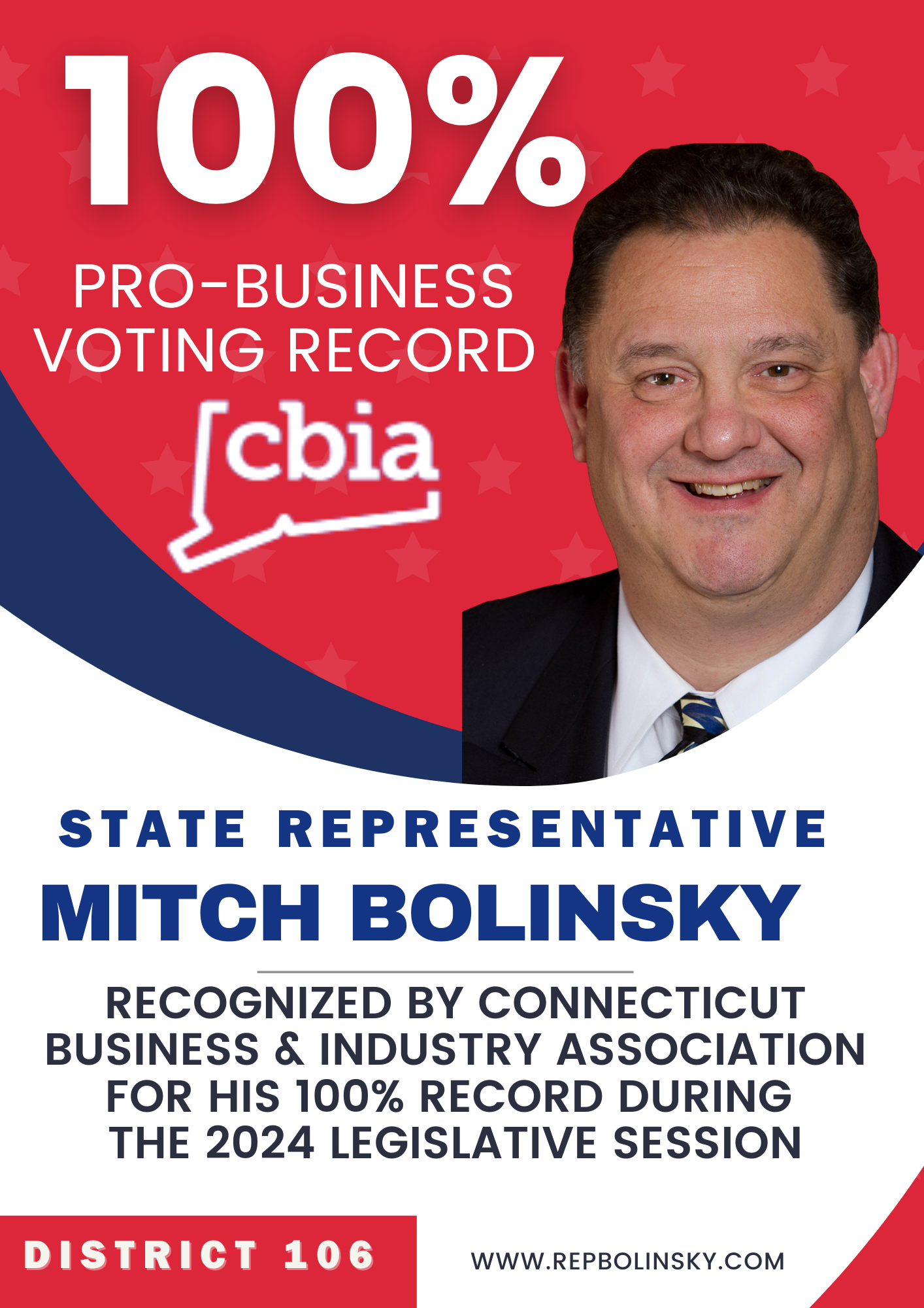 CT Business Organization Gives Bolinsky a Perfect Score