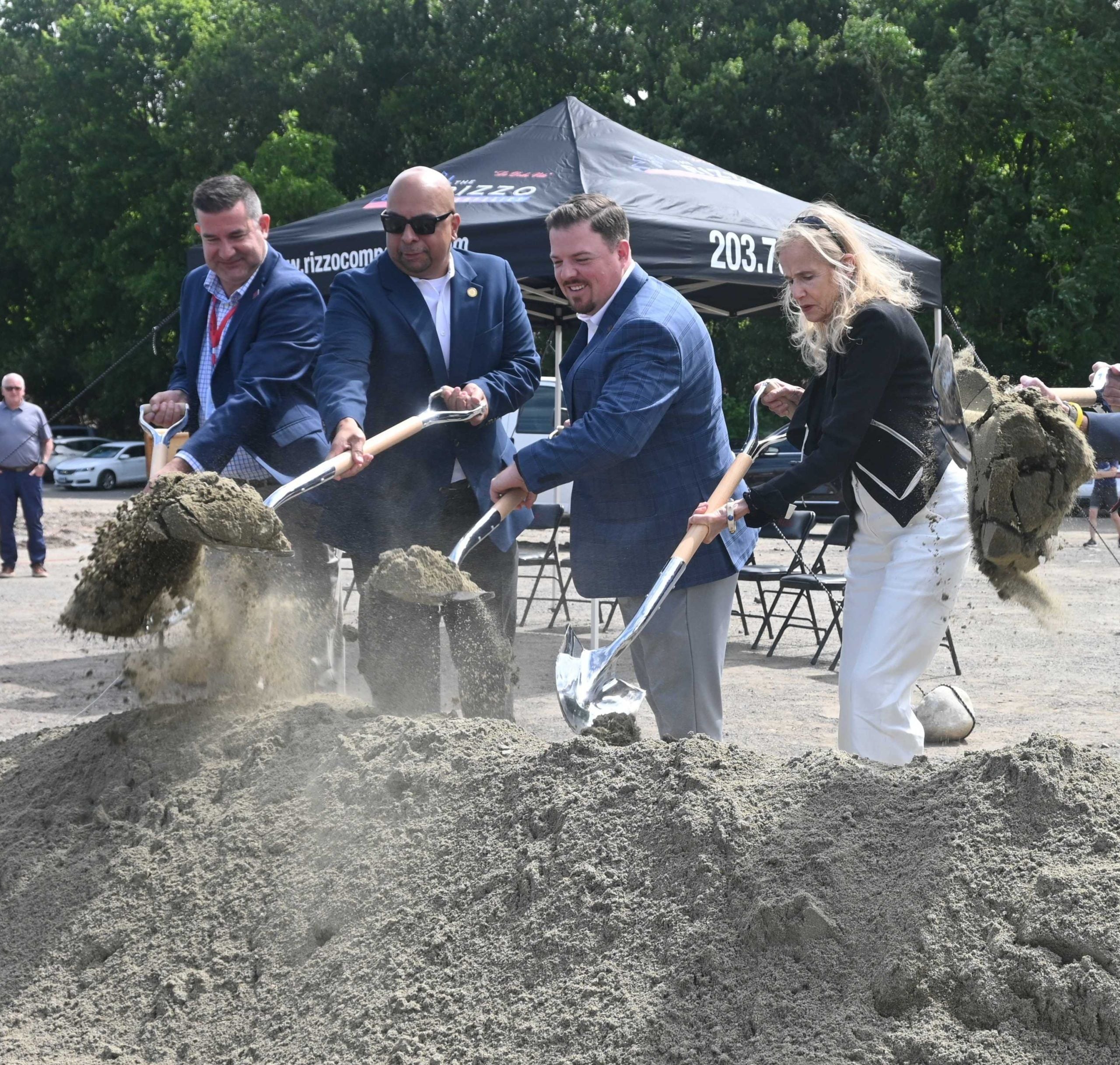 Rep. Bronko Joins in Groundbreaking of New Naugatuck Train Station