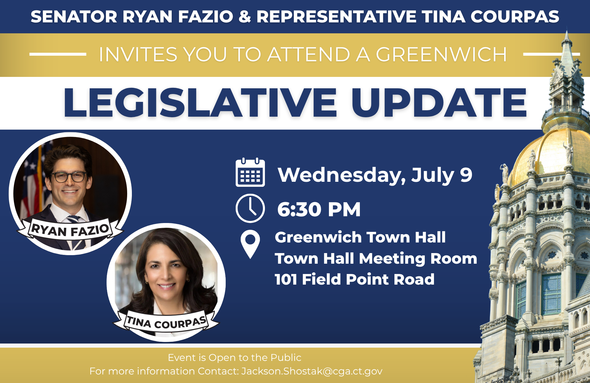 EVENT: Greenwich Legislative Update