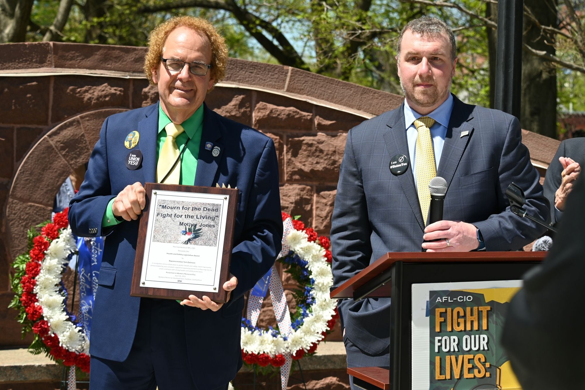 Delnicki Recognized During Workers Memorial Day Ceremo