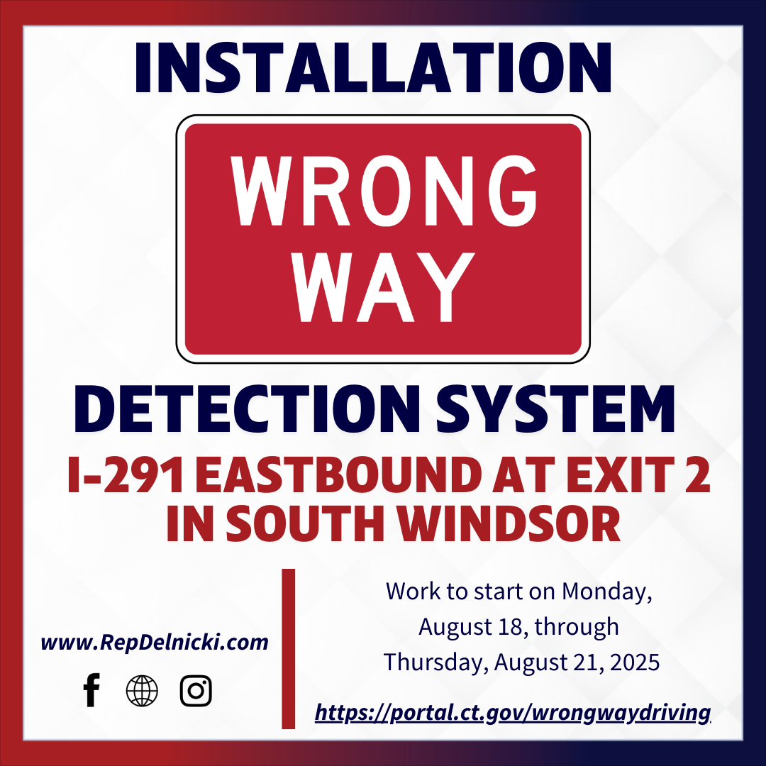 Delnicki: Wrong Way Detection Activations in South Windsor for August