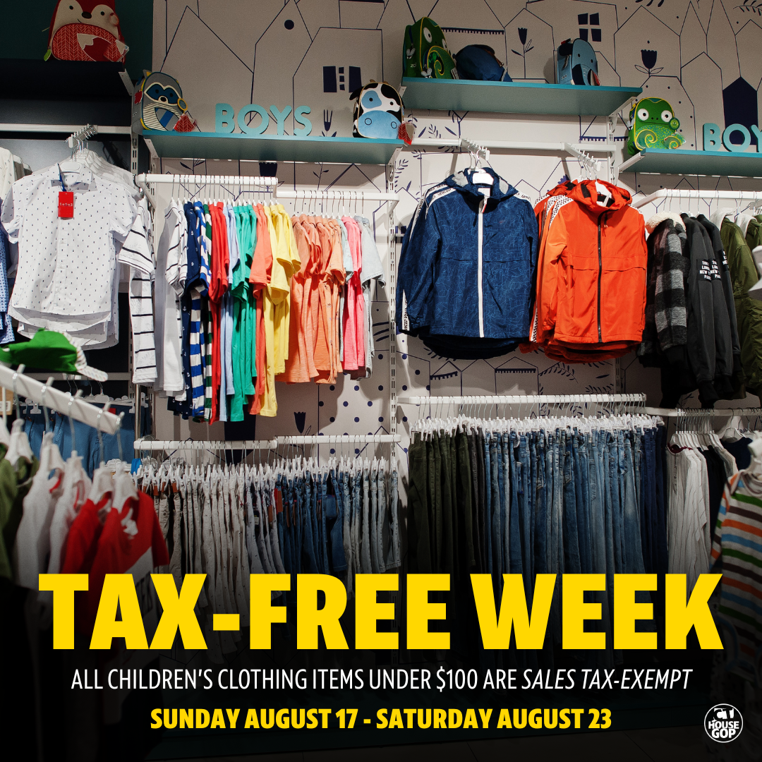 Sales Tax Free Week is Back!