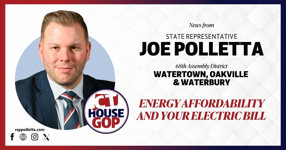 Rep. Polletta, CT Republicans Offer Ideas to Provide Consumers Relief on Electric Bills