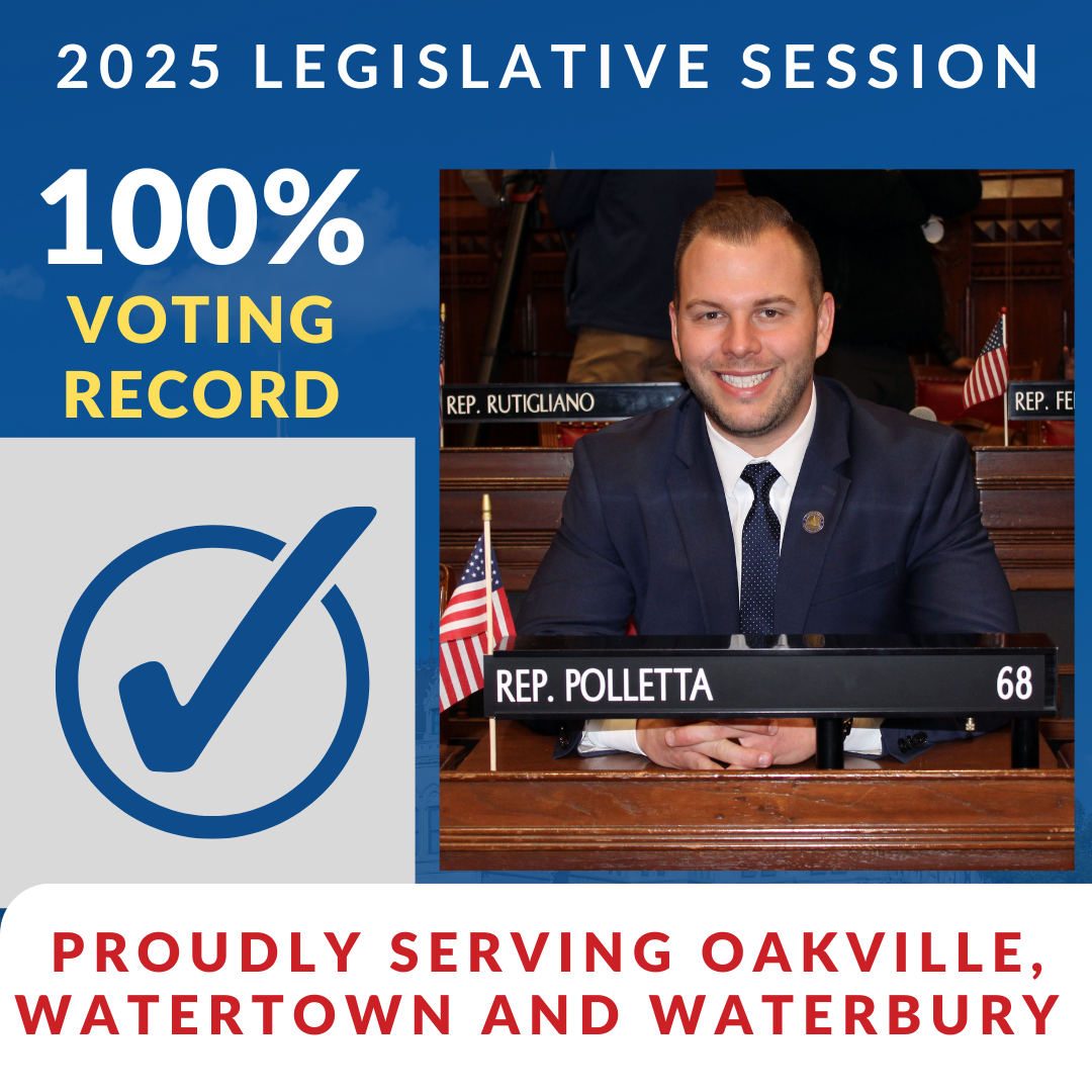 Polletta earns perfect voting record for 2025 legislative session