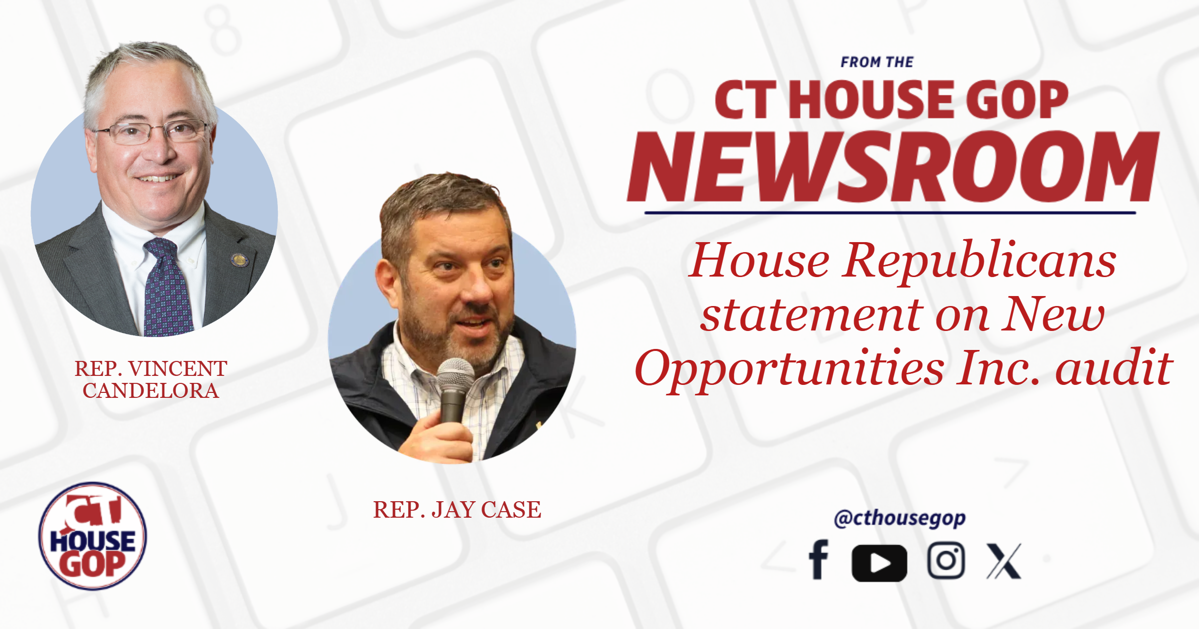 House Republicans statement on New Opportunities Inc. audit