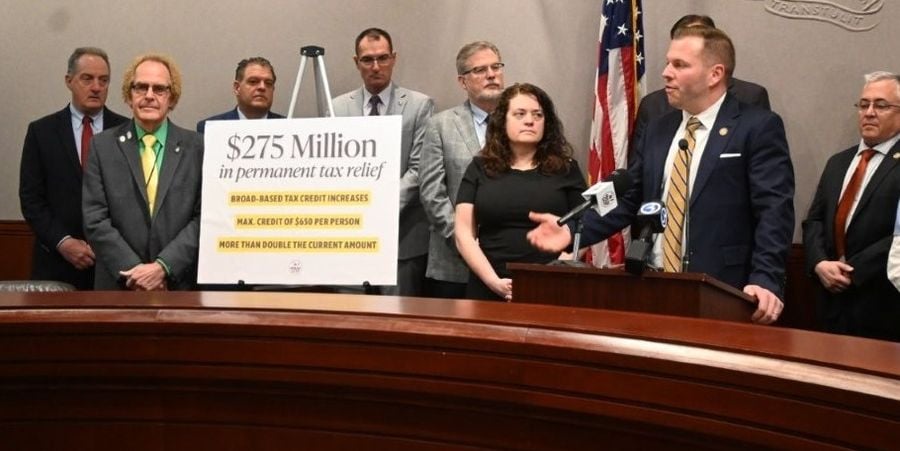 Piscopo, Republicans Advocate for Tax Relief 