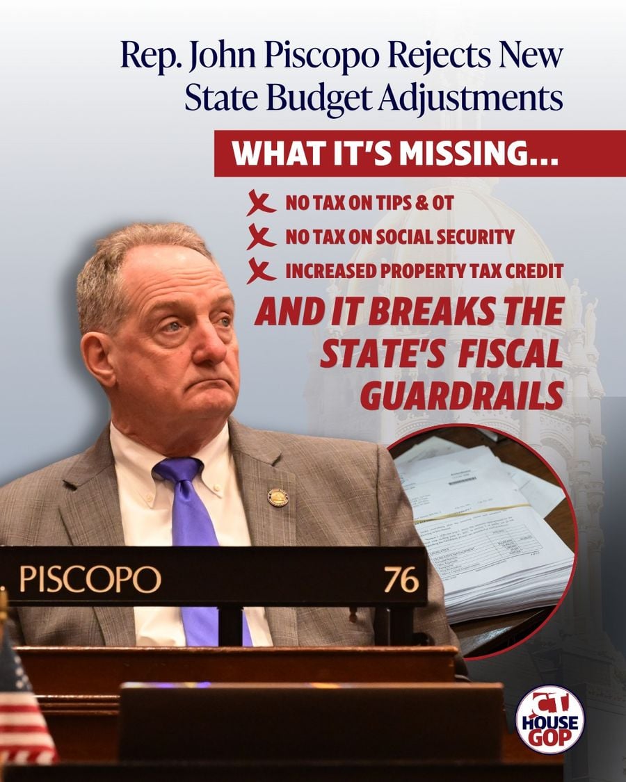 Piscopo Raises Concerns Over State Budget Adjustment Legislation