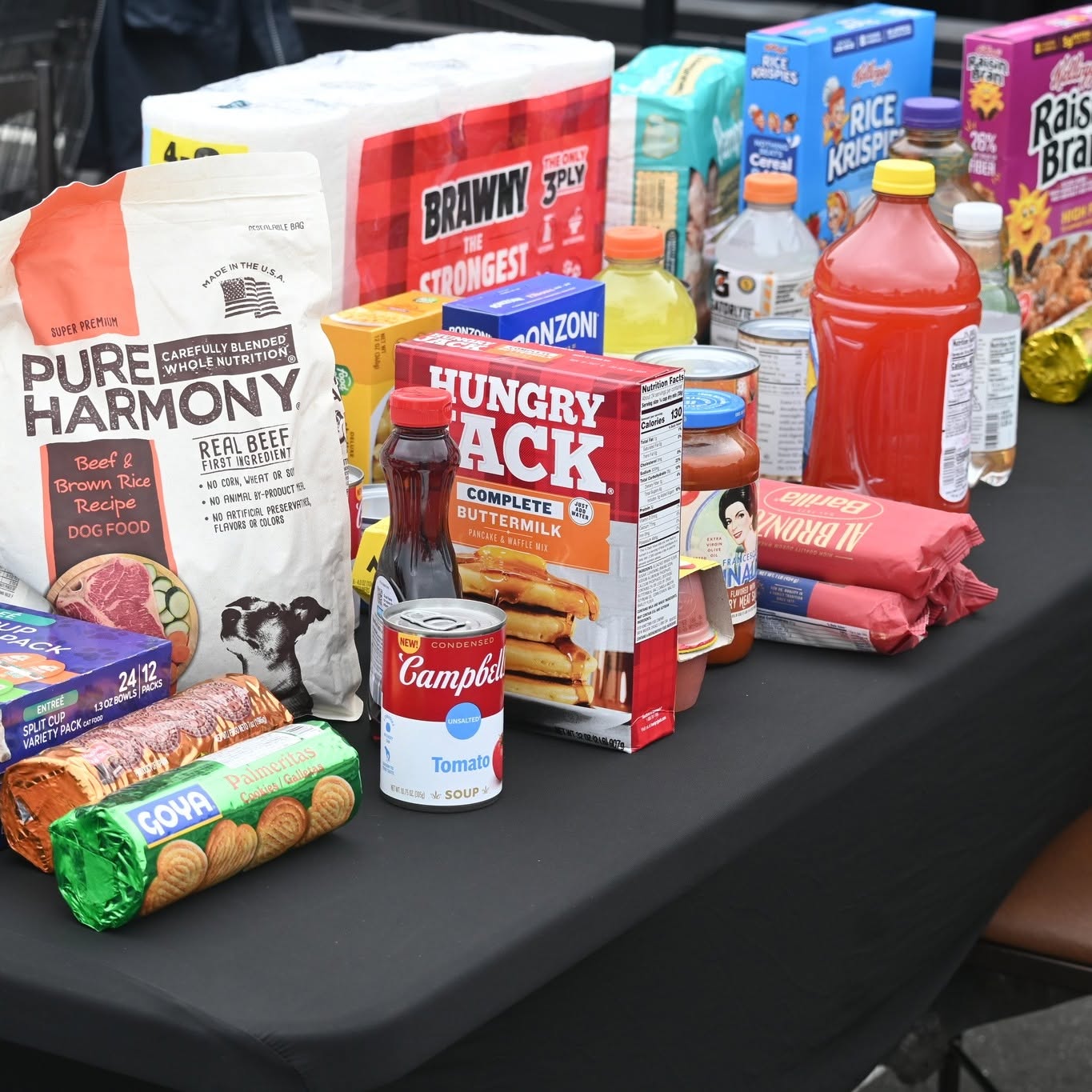 Items collected at Food Drive