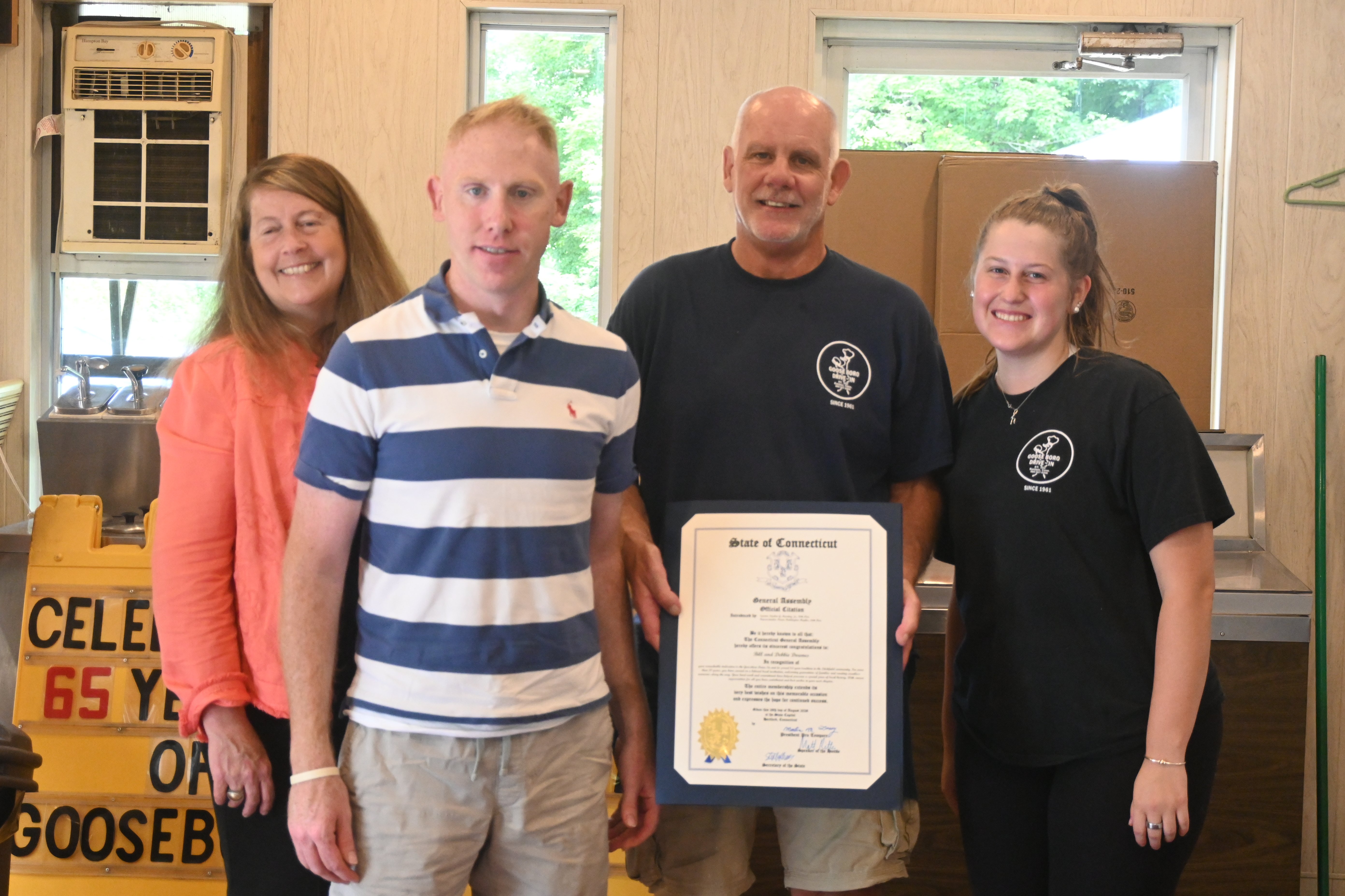State Rep. Karen Reddington-Hughes and State Sen. Stephen Harding Celebrate Local Staple
