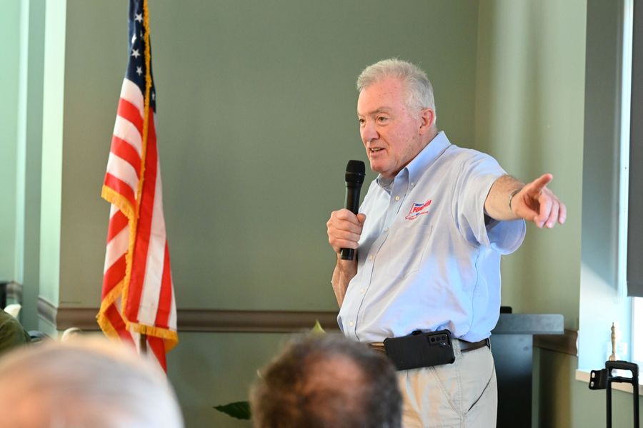 Reps. Foncello, Bolinsky Host Standing-Room Lunch & Learn at Newtown Senior Center