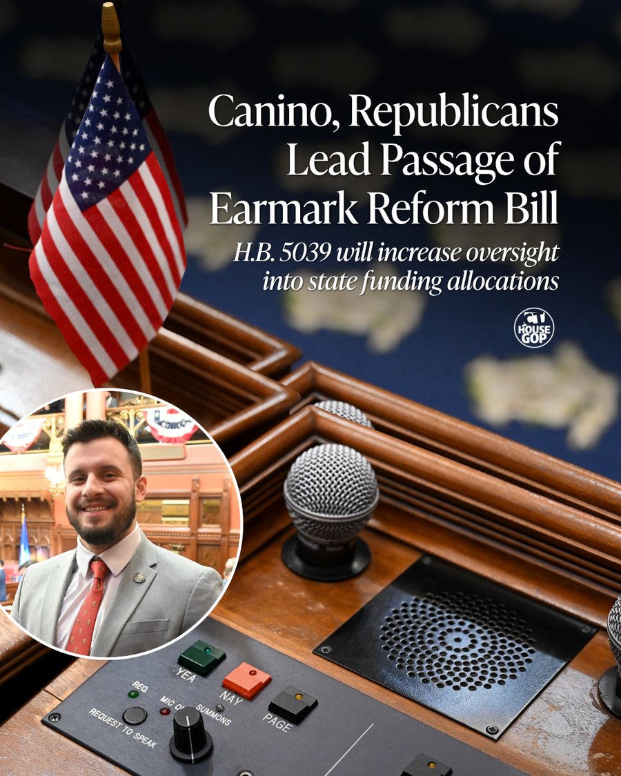 CANINO BACKS STRONGER OVERSIGHT OF STATE SPENDING