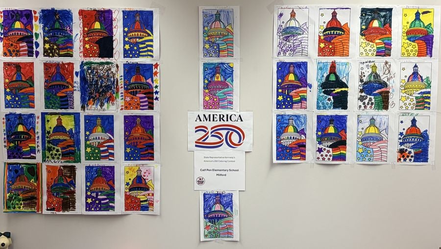 Rep. Kathy Kennedy Collects Student Artwork for America’s 250 Coloring Project
