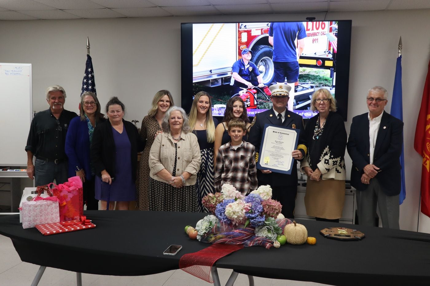 Honoring Chief Jason Schall of the Lebanon Volunteer Fire Department