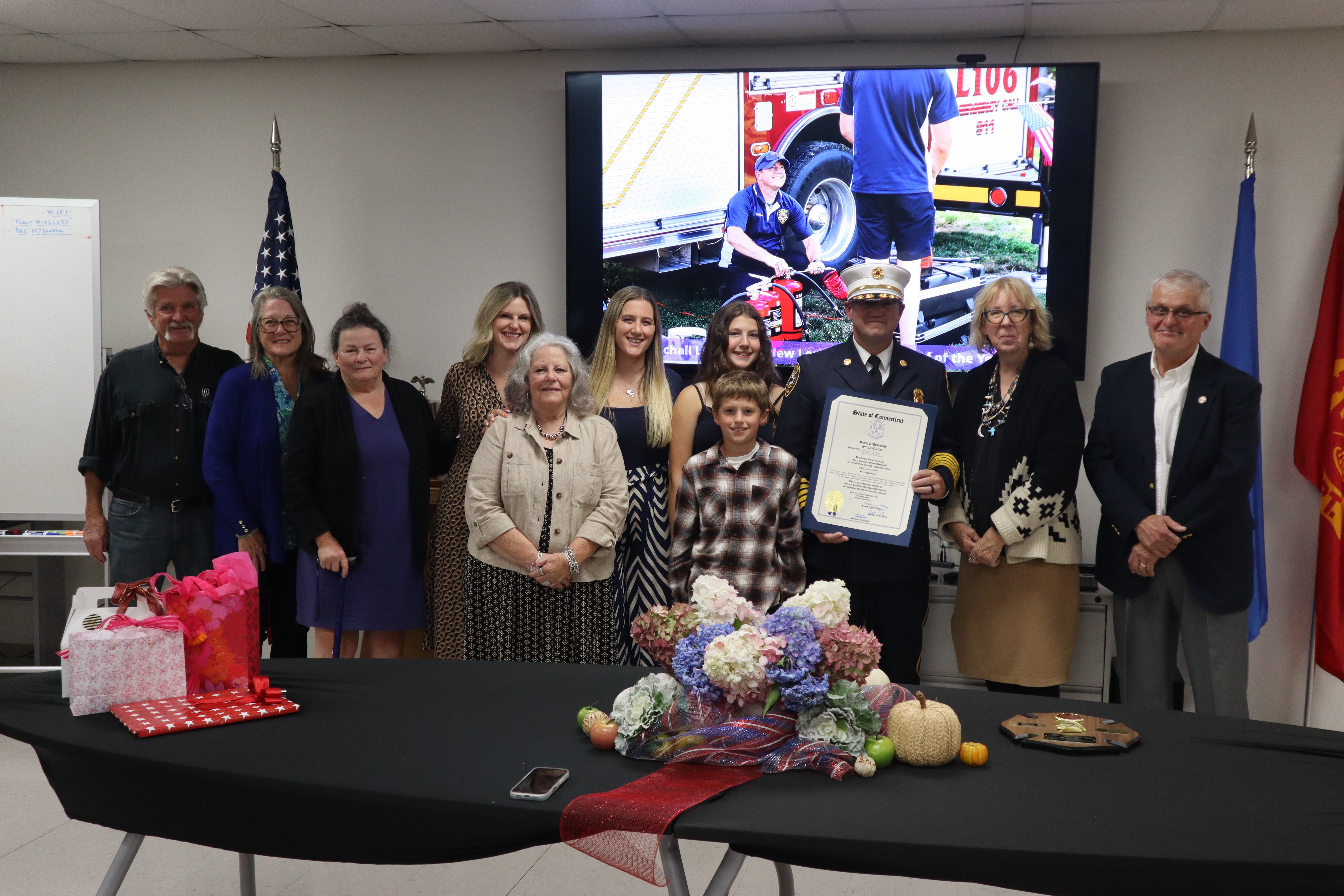 Honoring Chief Jason Schall of the Lebanon Volunteer Fire Department 