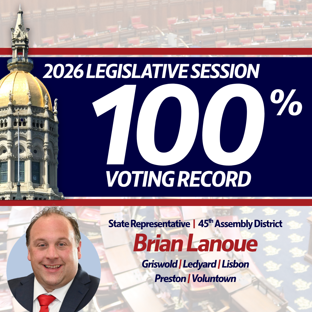 State Representative Brian Lanoue Secures a 100% Voting Record During the 2026 Legislative Session