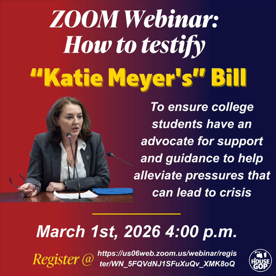 Make your voice heard in Hartford! Join Rep. Marra for two HOW TO TESTIFY webinars