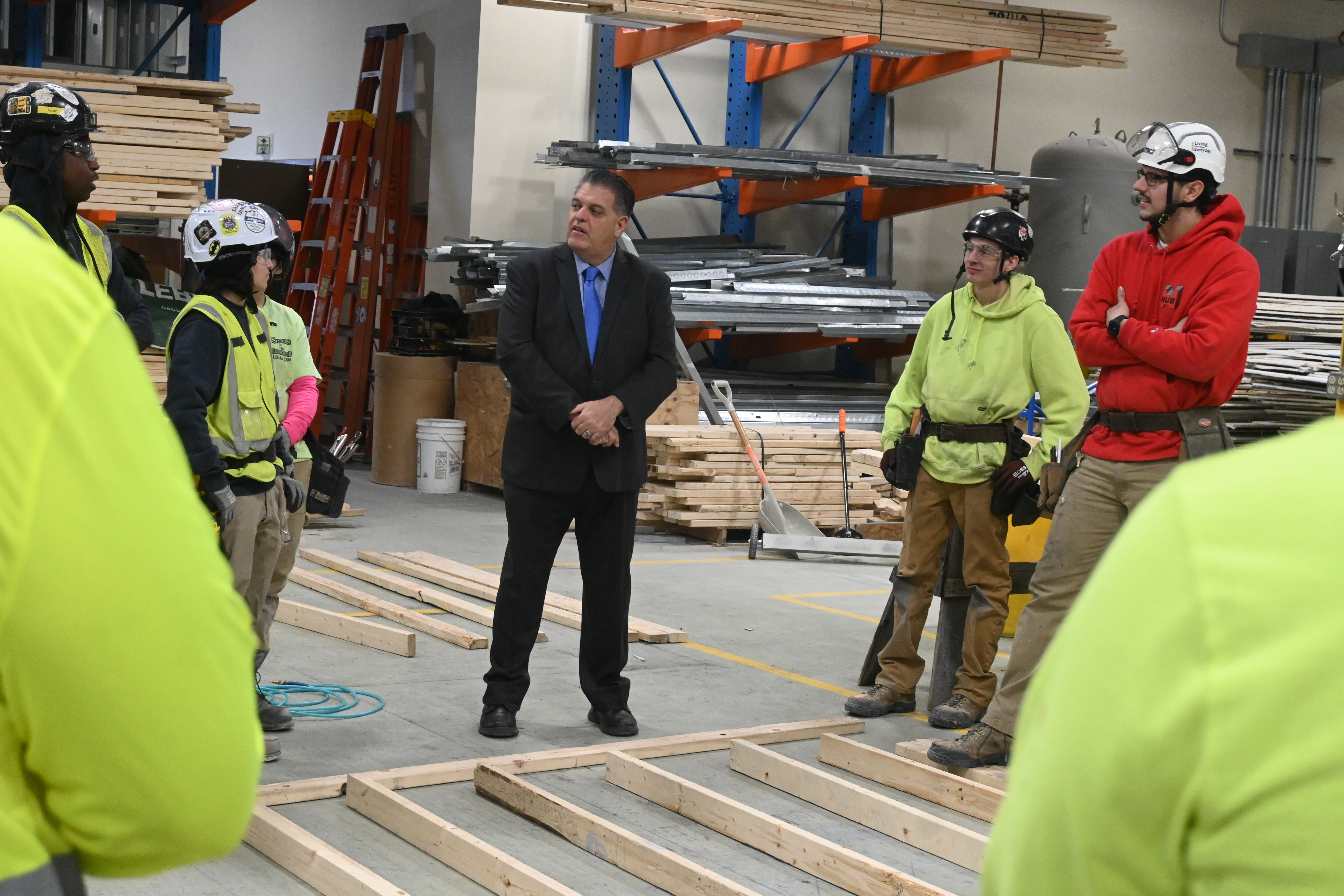 Rutigliano Visits Carpenters Local 326 Highlighting Training