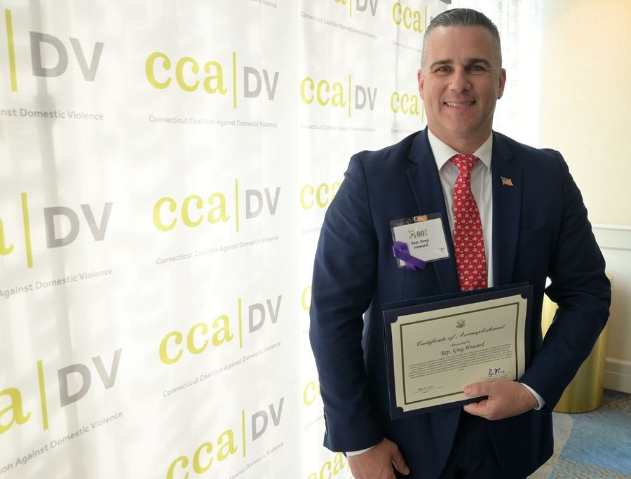 REP. HOWARD HONORED BY CONNECTICUT COALITION AGAINST DOMESTIC VIOLENCE